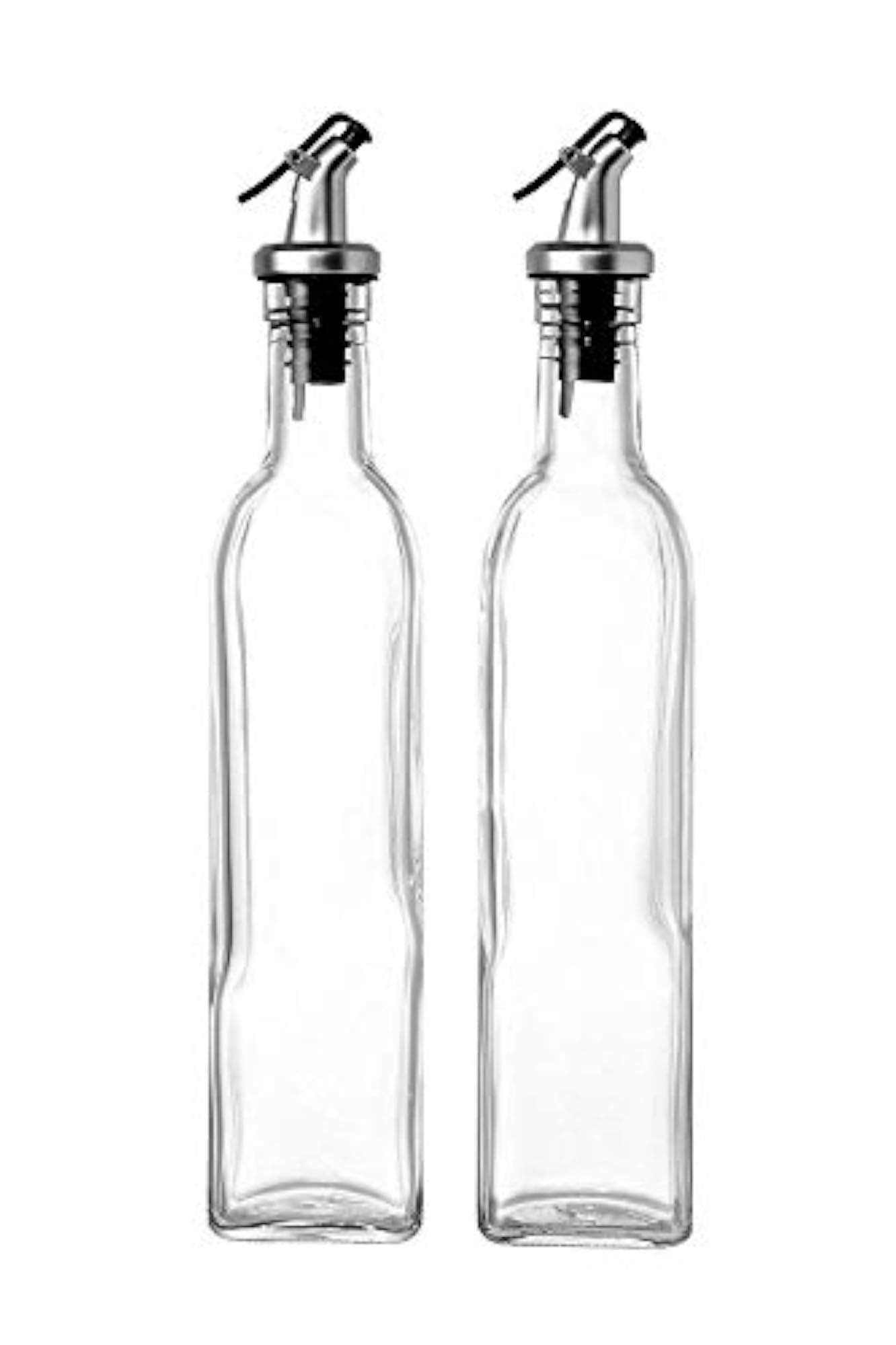 4 PCS Glass Oil Dispenser, Vinegar Dispenser