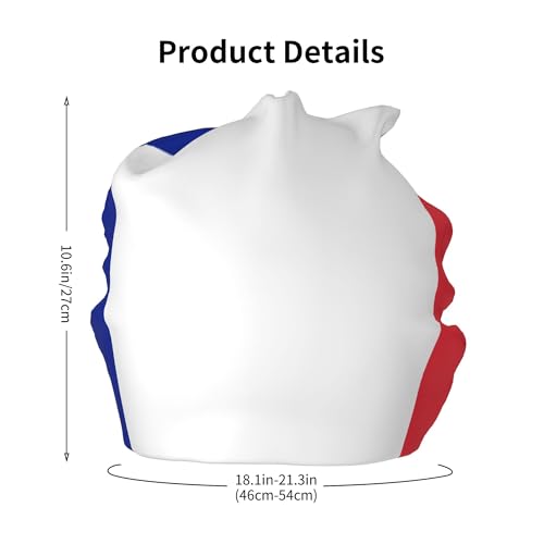 France Flag Children Hip Hop Knitted Hat Kids Elastic Leisure Knit Cap Warm Sleep Beanies Black2