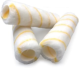 Nicholas Jack 9 inch Roller Sleeves, Pack of 3 Rollers for Painting Walls and Ceilings with 1.5" Standard Fitting  Professional Paint Roller Sleeve for Smooth Finish Emulsion Paint