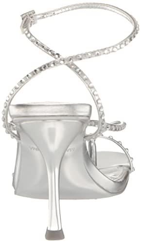 Steve Madden Women's Annie Heeled Sandal, Silver Rhinestone, 8 #TOP30
