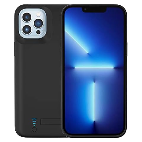 Kerter Battery case for iPhone 13/13Pro [6.1’’] 5000mAh Extended Charger Case Protective Portable Charging Case Rechargeable Extended Battery Pack for iPhone 13/13Pro Cover