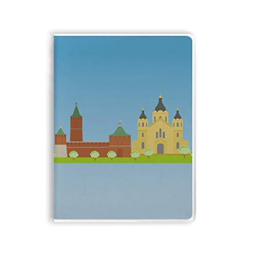 Carnet de Nizhny Novgorod avec couverture souple en gomme pour journal intime