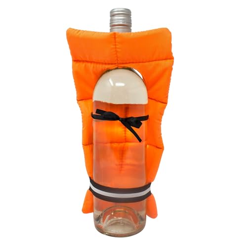 Contenedor de bebidas de viaje – Elegante de vino naranja portátil, recipiente aislante ligero con correa de transporte | Contenedor de bebidas reutilizable para camping, playa, senderismo y - imagen 6