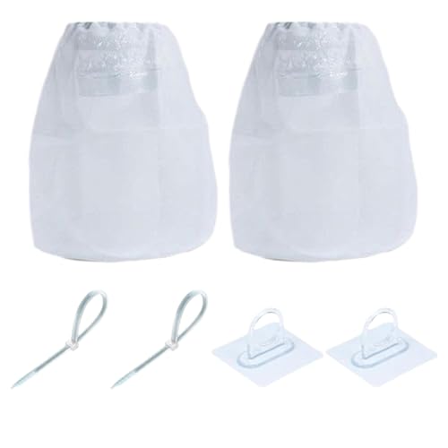 Pièges à peluches pour sèche-linge (lot de 2) en coton et nylon pour filtre de lavage maison