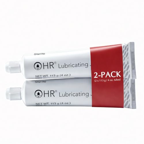 Image of HR Lubricating Jelly, Sterile, Medical & Home Use, 4 oz Tube | Water-Soluble | Non-Greasy | Non-Staining | Latex-Free | Clear & Odorless | for Catheter, Exam, Thermometer & Instruments