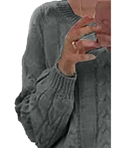Image of Sexyshine Women's Cable Knit Long Skirt 2 Piece Outfit Chunky Oversized Pullover Sweater Top and Long Pencil Skirt Sets