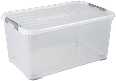 ALLIBERT 225548 Handy Box Plus Tapa con Clip y Ruleta Transparent...