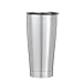Grizzly Grip Cup 20 oz Tumbler, Stainless Steel, Vacuum Insulated with TwistTop Lid, Brushed Stainless