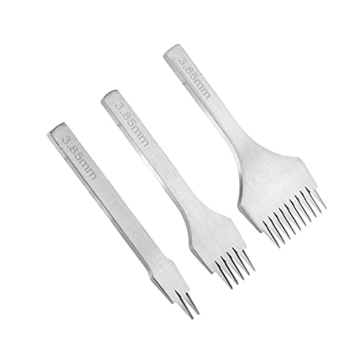 Conjunto de Cinzel de Costura, Conjunto de Ferramentas de Punção de Aço, Conjunto de Ferramentas par