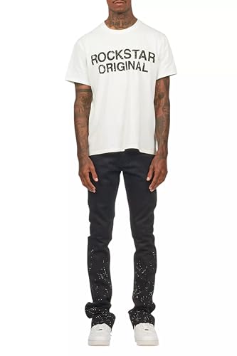 Men's Machete Rhinestone Stacked Flare Jean