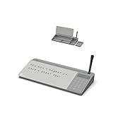 TOWON Desktop Glass Whiteboard with Basic Calculator, 12 Digit LCD Display, Desk Organizers with Acc