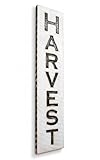 Vertical HARVEST Sign | Carved in a 40