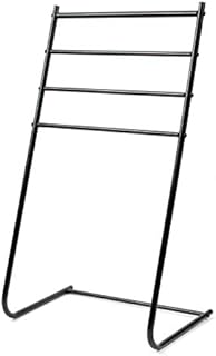 Beldray LA055477BLK 4 Tier -Standing Towel Rail, 46 cm x 33 cm x 82 cm, Black