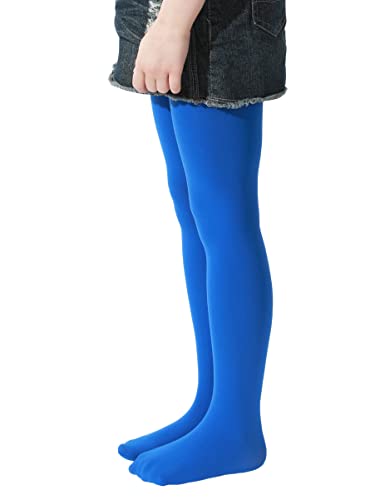 Image of EVERSWE Girls Semi Opaque Footed Tights, Microfiber Tights