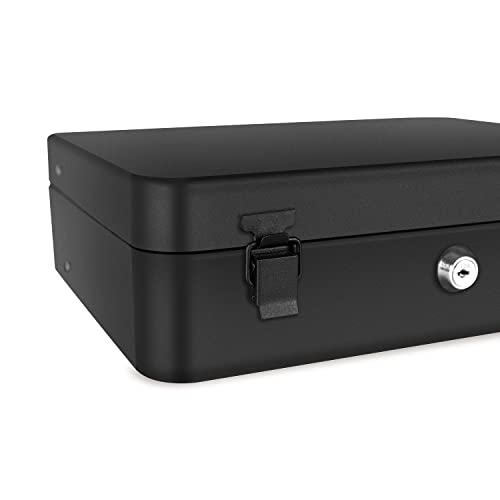 Metal Cash Box For Money, Register Box For Home And Bussines, Best Cash Box, Metal Cash Box With Great Features (Size: Large) #TOP5