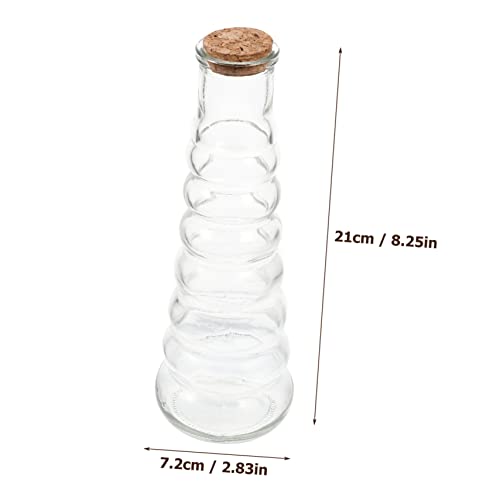 Bouteilles décoratives transparentes en verre flacon liège pour DIY - 6
