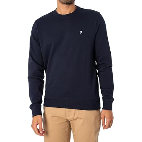 Farah Fulwood Organic Cotton Crew Neck Sweatshirt Cover