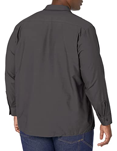 Image of Red Kap Men's Long Sleeve Industrial Work Shirt | Moisture Wicking Button Up, Wrinkle Resistance Fights Fading & Stains