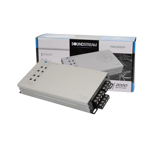 Image of Soundstream Picasso Nano PN4.2000DX, Compact Car Stereo Amplifier, 2000W Peak Power Voice Amp, 4 Channel Stereo Amp, 4 Ch Amplifier for Speakers, Highs (Renewed)