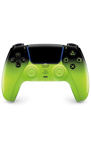 Sony, Manette PlayStation 5 Officielle DualSense, Sans Fil, Retour Haptique & Gâchettes Adaptatives, Micro Intégré, Batterie Rechargeable, Compatible PS5/PC, Collection HYPERPOP, Couleur : Remix Green