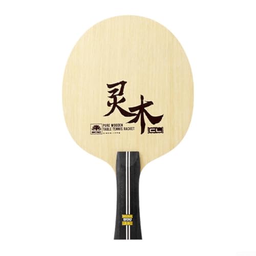 Table Tennis Paddle Bottom Plate with Equal Thickness Core and Long Handle