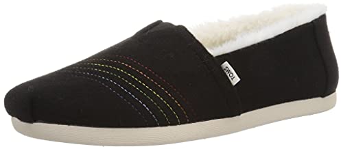 [gY] Xb| ALPARGATA Y Black Two Tone felt/Rainbow Embroidery/Faux Fur (00) 26.5 cm