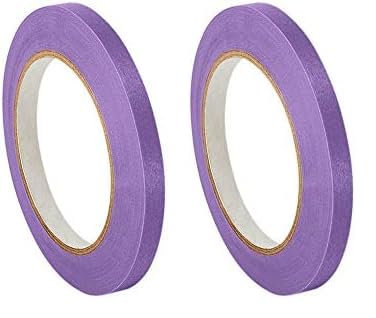 Image of 3M 501+ Purple 1 inch x 60yd High Temperature Masking Tape, 1 inch x 60 yd. Roll, Purple (Pack of 2)