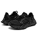 Nautica Youth Boys' Athletic Running Sneakers – Lightweight Lace-Up Trainers with Breathable Mesh and Chunky Rubber Sole-Mazi Youth-Black Mono-5