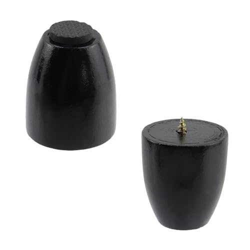 Patas de madera negras para tabla de cortar, 4 piezas miniatura 3