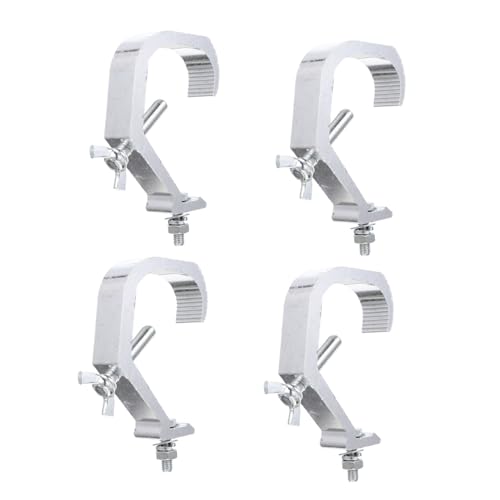 CONGARTENO 4pcs Aluminum Alloy Stage Light Clamps Load Capacity Dj Lighting Hooks for Truss Compatible with Moving Head Beam and LED Par Lights