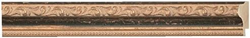 CountryArtHouse Picture Frame Moulding (Wood) 18ft bundle - Distressed/Aged Black Finish - 1.25" width - 5/16" rabbet depth