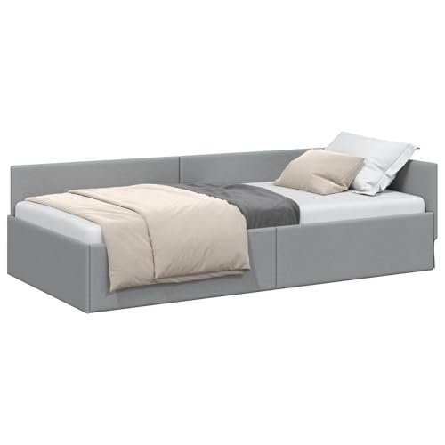 VidaXL Estructura de Cama en Esquina Gris