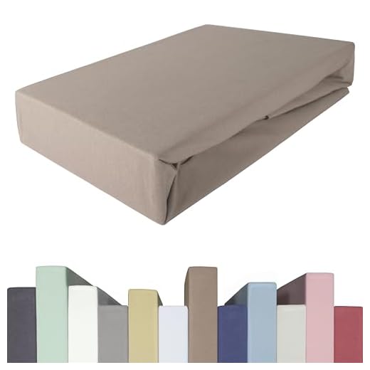 NatureMark Basic Boxspringbett & Wasserbett Spannbettlaken 200 x 220 cm - 40 cm Steghöhe - 200x220cm Spannbetttuch - 100% Baumwolle, Gelb 6 EDDA LUX Spannbettlaken für 20-40 cm hohe Matratzen, 200 x 220-240 bis 220 x 220-240 cm, Öko-Tex, Baumwolle m. 5% Elasthan, Premium Spannbetttuch für Boxspringbett, in Toffee