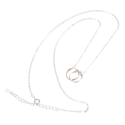 Cadeau de fête des mères : collier cercles imbriqués symbole mère fille