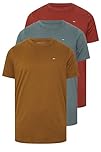 BadRhino Big & Tall 3 Pack Storm & Burnt Red Core T-Shirts - Men's - Plus Size Curve