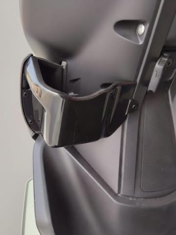 Image of Front Pocket /Glove Box Compatible with Yamaha RayZR 2020+ Models, Dual-Purpose Bottle Holder and Mobile Pocket, UV-Resistant PP Material, Piano Black
