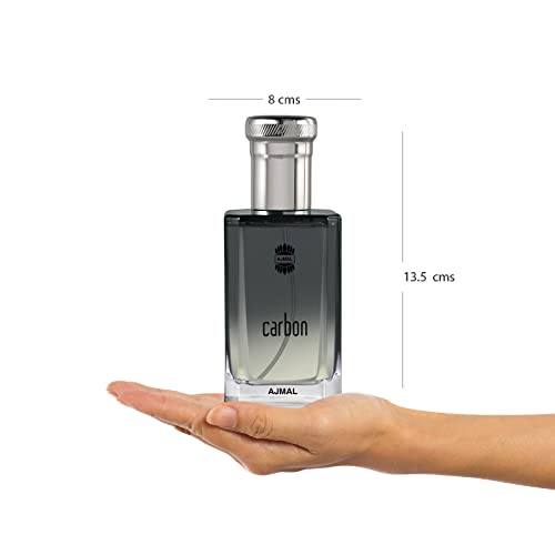 Image of Ajmal Carbon Liquid Eau De Parfum For Men With Citrus, Fresh, Green Spicy, Woody & Musky Scent, 100ml