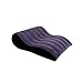 Gorge-buy Sex Pillow - 34.25 * 27.55 * 10.23inch Wedge Bed Pillow - Sex Toys Knight Pose Fun Mat- Wave Inflatable Flocking Pillow for Sex Love (D)