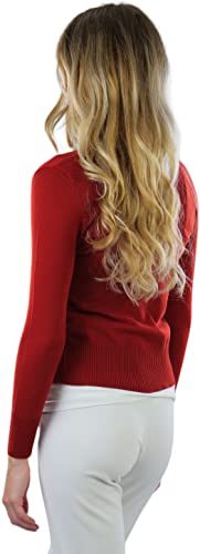 Image of ToBeInStyle Women's Long Sleeve Button Down V-Neck Cardigan