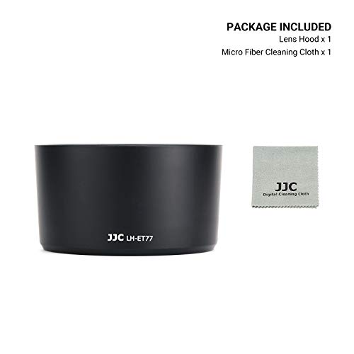 Image of JJC LH-ET77 Lens Hood for Canon RF 85mm F2 Macro is STM Lens on EOS R6 R5 RP R Camera, RF 85mm Lens Hood Reversible Lens Hood Replace Canon ET-77 Hood, Compatible with 67mm Filters and 67mm Lens Cap