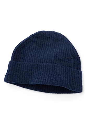 Image of Fishers Finery Men's 100% Pure Cashmere Ribbed Cuffed Hat; Ultra Plush