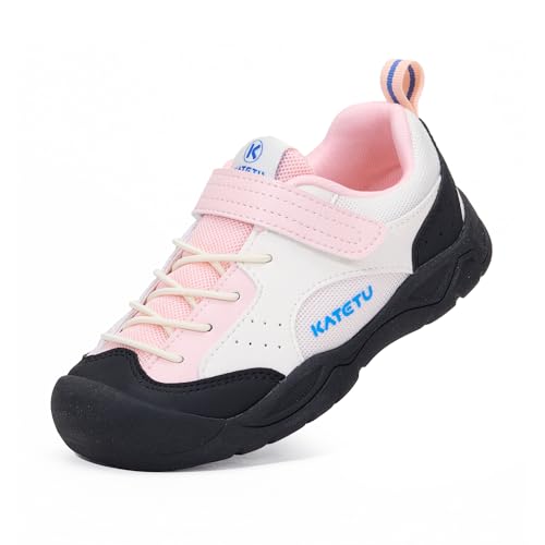 Toddler Wide Toe Box Shoes Baby Girls Boys Kids Hiking Shoes Walking Breathable Lightweight Non-Slip Running Tennis Outdoor Sneakers 10 Toddler Pink B