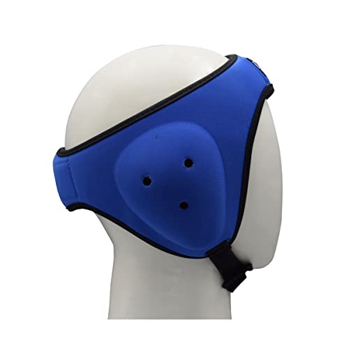 MRX MMA Ear Guards Kick Boxing Ju Jitsu Cage Wrestling Ear Protection Headgear with Adjustable Straps for Safe Head & Ear|Blue