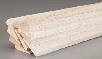 Balsa Wood Trailing Edge 3/8 x 1-1/2 X 36in (6) BWS1939 - Quantity is Listed in Parenthesis in Title