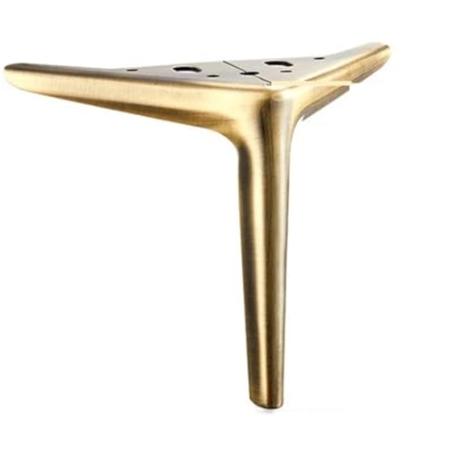 Pieds de meuble en métal anti affaissement canapé bronze 15cm