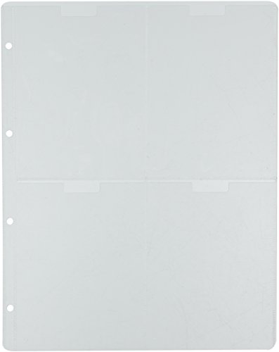 Xcut Docrafts Storage Wallets A6 Pockets 5pc Aufbewahrungsbörse, Clear, A4 Cover