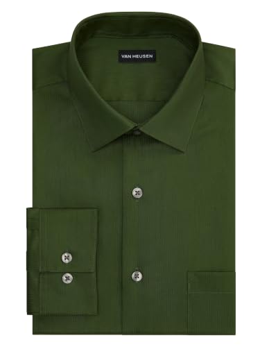 Image of Van Heusen Men's Dress Shirt Fitted Everyday Defense Stretch