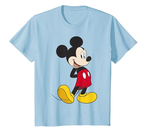Disney Mickey And Friends Mickey Mouse Traditional Portrait T-Shirt, Enfant, Bleu Céleste, 6 ans