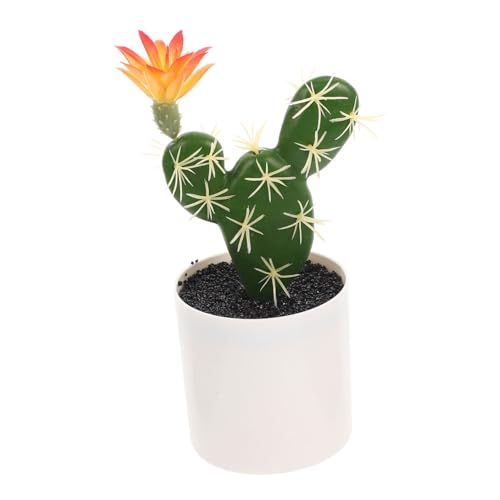 Cabilock Cactus Artificial Bonsai Decorativo De Plástico Planta Potted Lifelike para Decoración De Mesa Ornamentación De Bonsai De Suculenta para Hogar Y Oficina
