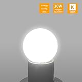 TRIJZHOU 5 Pack E27 LED Light Bulbs Equivalent 30W Halogen Cool White 6000k 3W 280LM 220V 230V Edison Screw Energy Saving G45 Base Golf Ball Bulb Non Dimmable for Home Indoor Lighting - Image 4